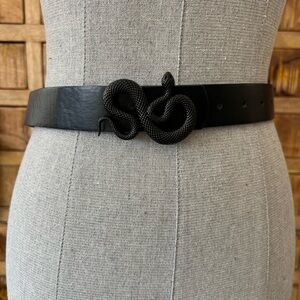 Black Snake Buckle Belt